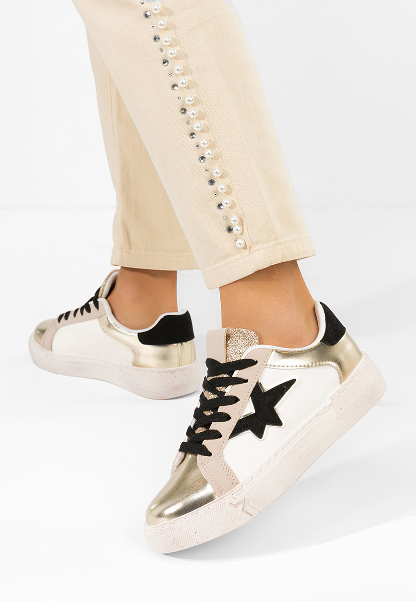 Sneakers γυναικεια Steliana χρυσο