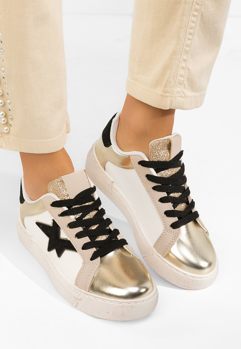 Sneakers γυναικεια Steliana χρυσο