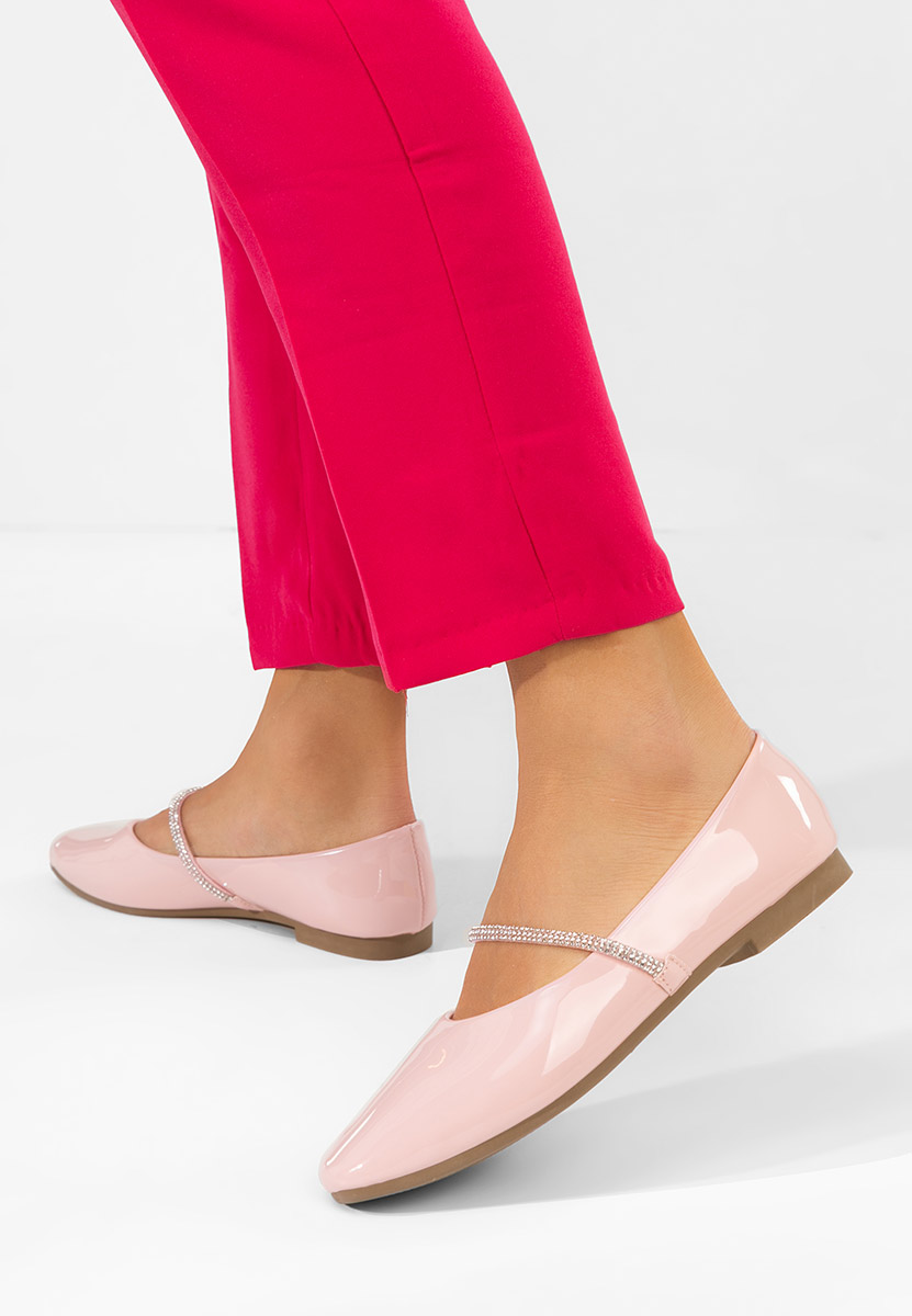 Μπαλαρίνεσ με λουράκι Elissea ροζ