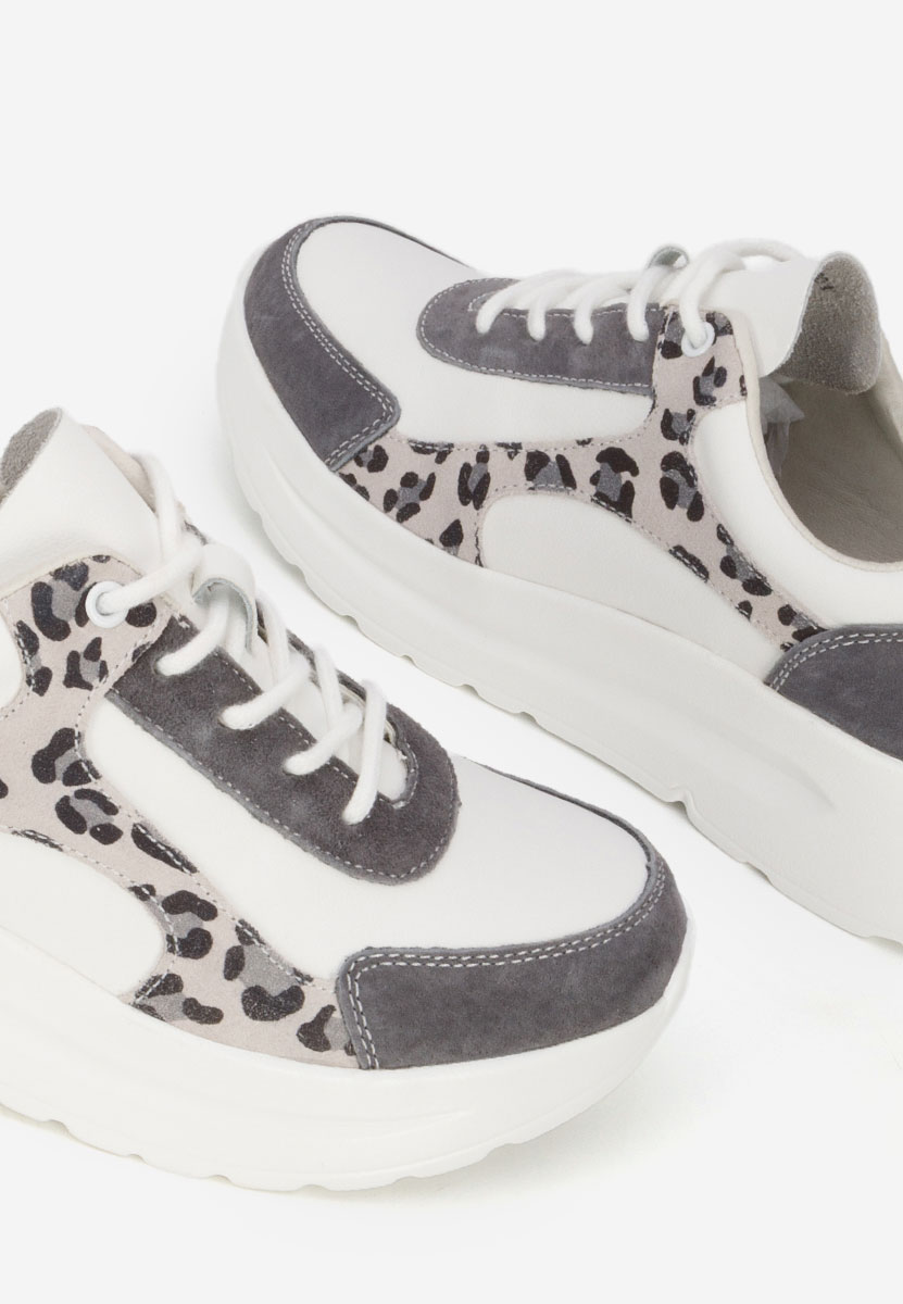 Sneakers γυναικεια δερματινα Arkania λευκά