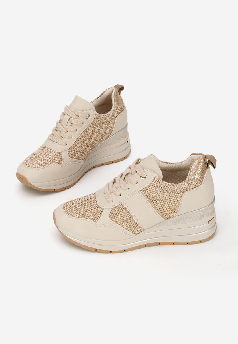 Sneakers με πλατφόρμα Izadora μπεζ