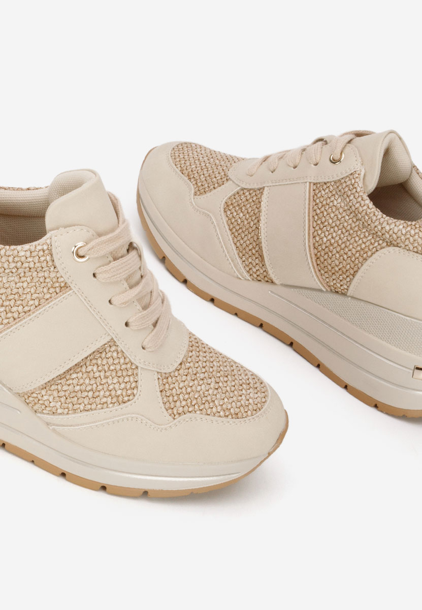 Sneakers με πλατφόρμα Izadora μπεζ