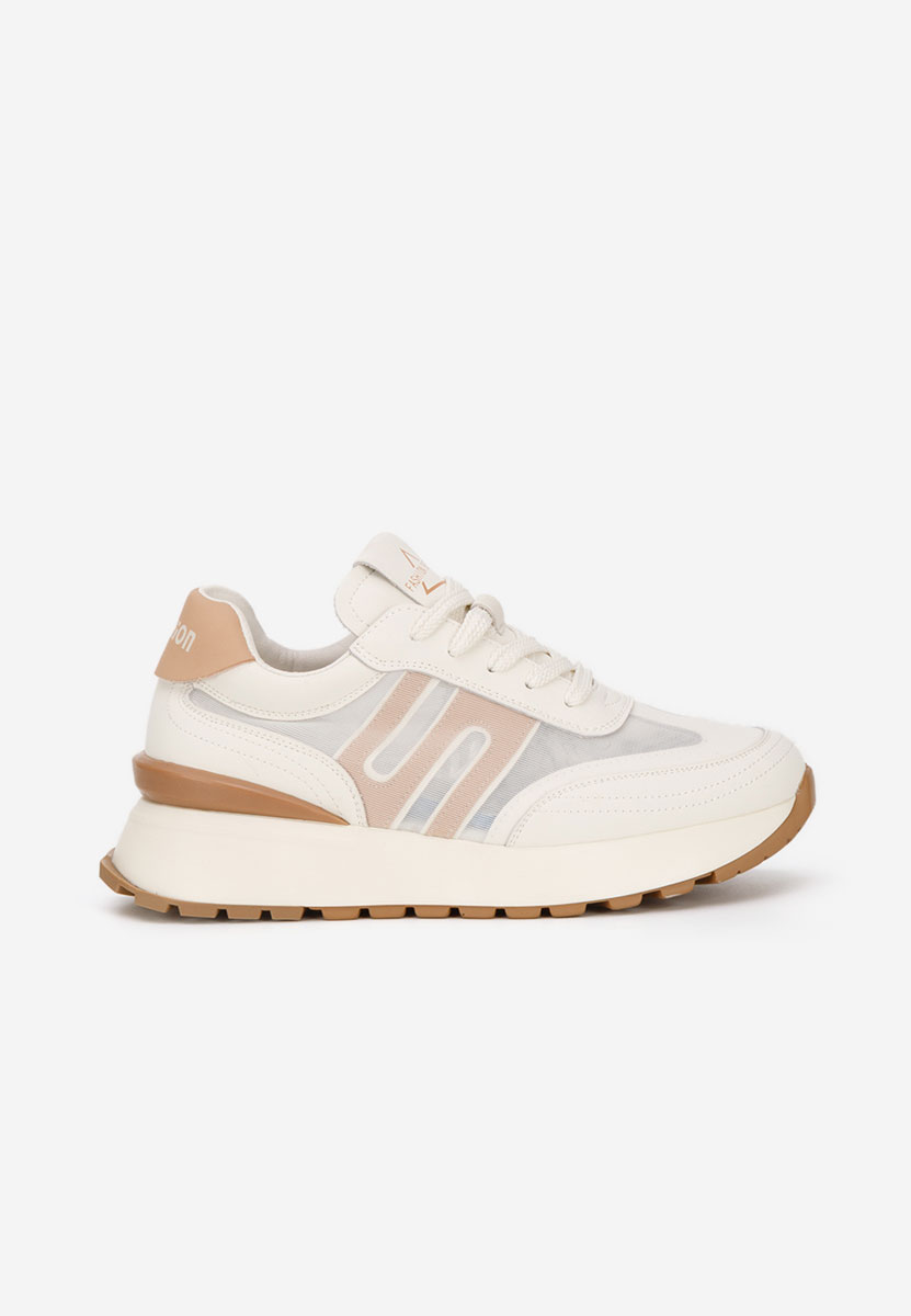 Sneakers γυναικεια δερματινα Vladia μπεζ