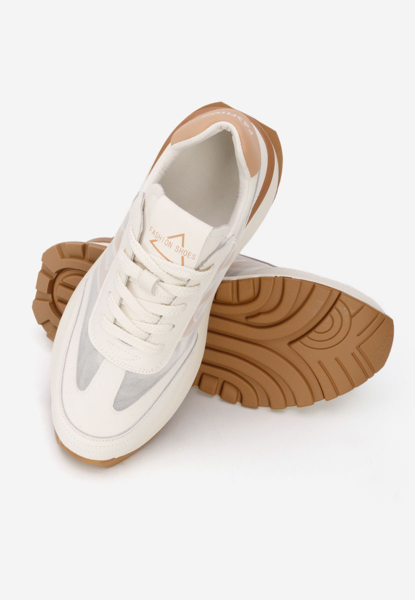 Sneakers γυναικεια δερματινα Vladia μπεζ