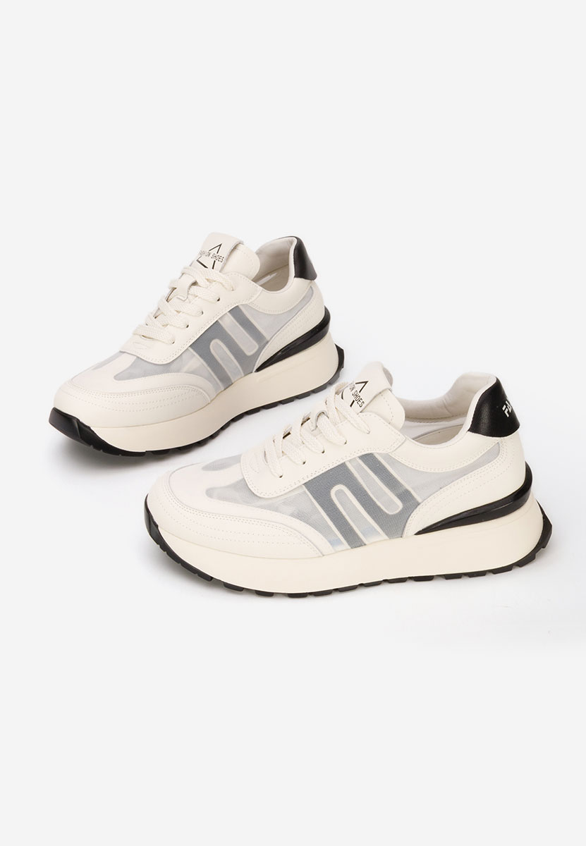 Sneakers γυναικεια δερματινα Vladia V2 μπεζ