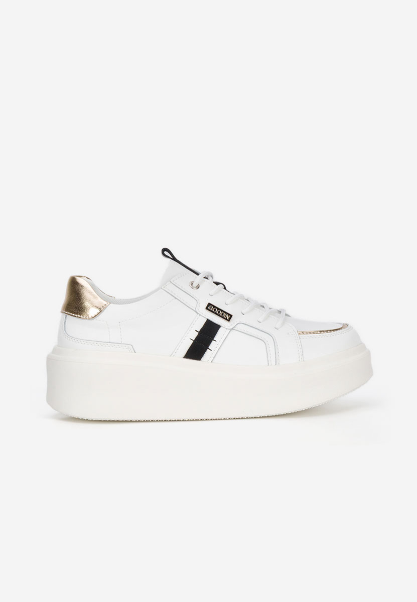 Sneakers γυναικεια δερματινα Angeliana λευκά