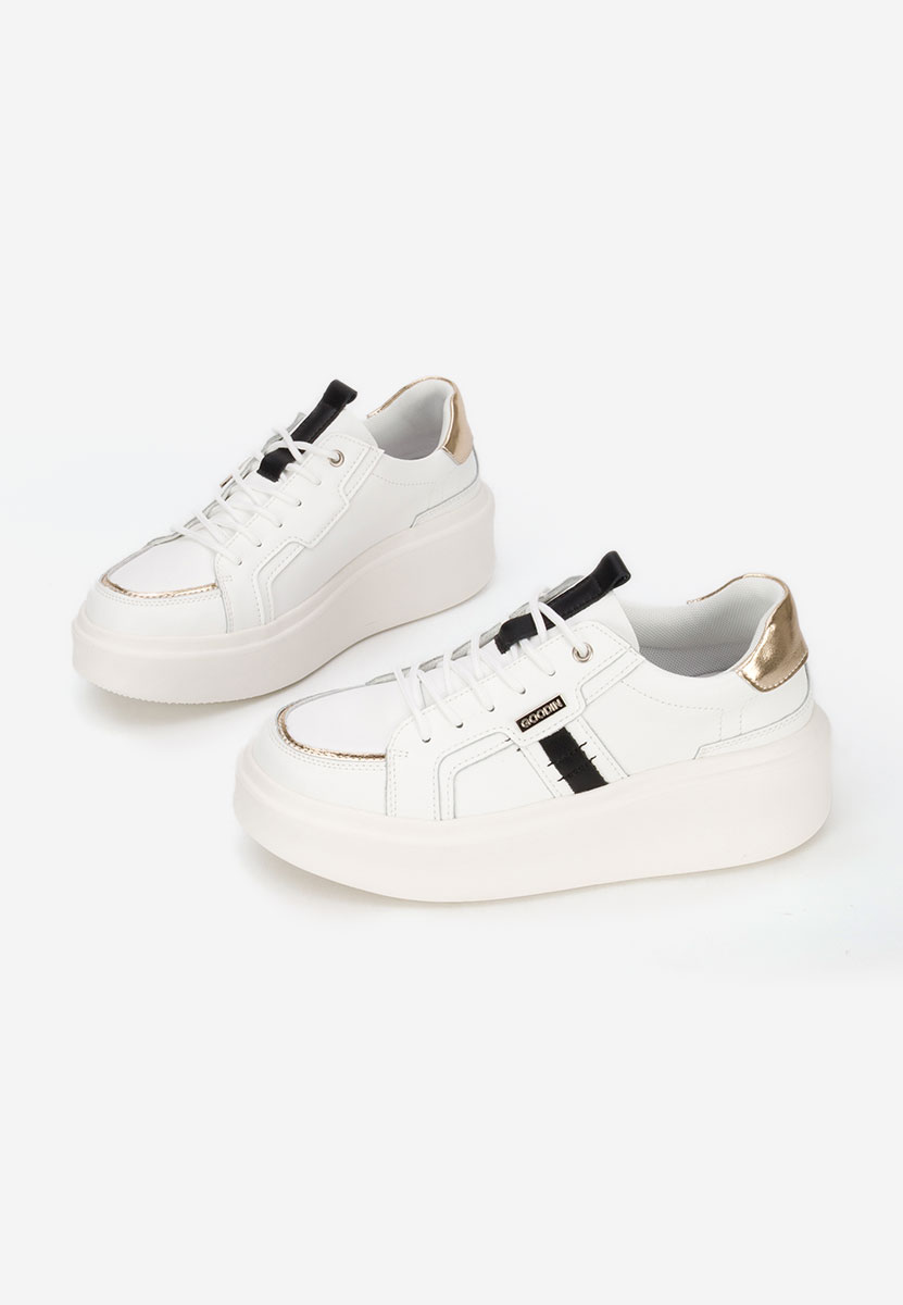 Sneakers γυναικεια δερματινα Angeliana λευκά