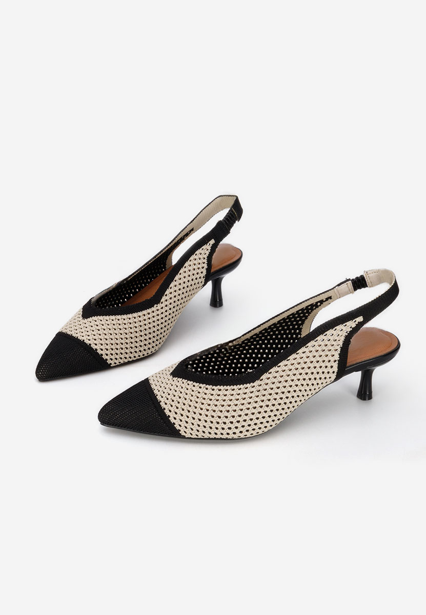 Γόβες slingback Jimenia μαύρα