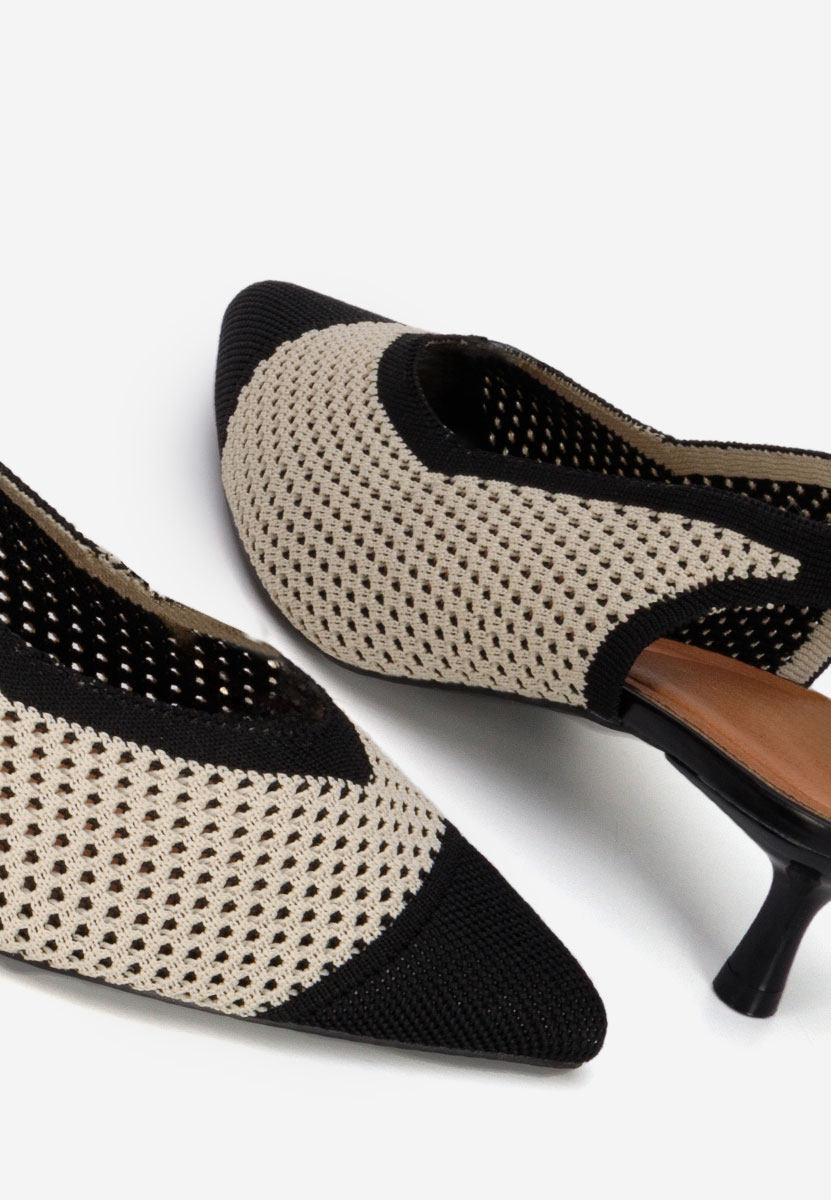 Γόβες slingback Jimenia μαύρα