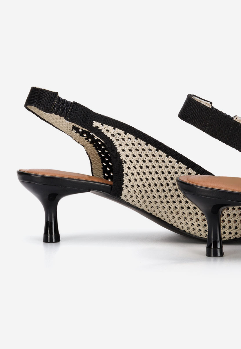 Γόβες slingback Jimenia μαύρα