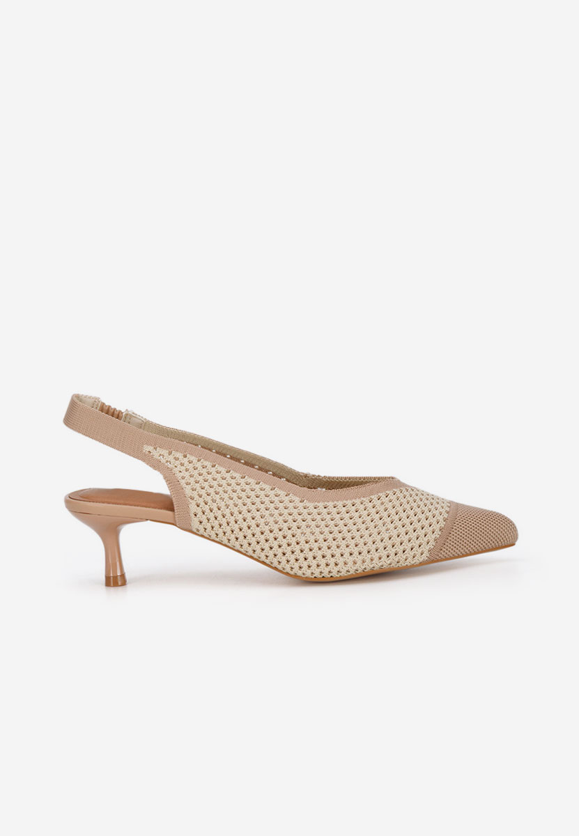 Γόβες slingback Jimenia μπεζ