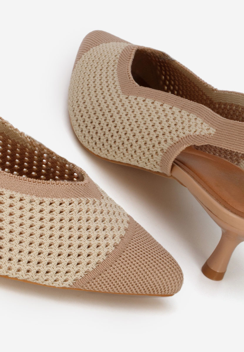 Γόβες slingback Jimenia μπεζ