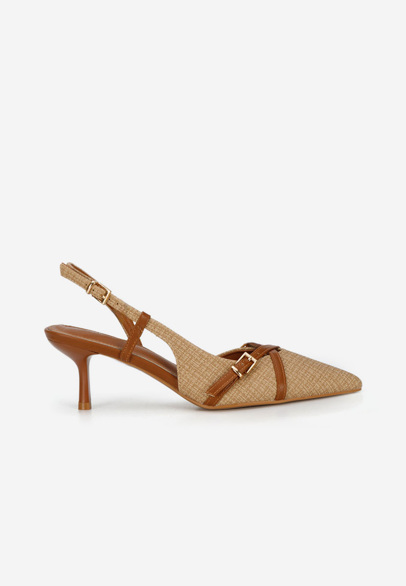 Γόβες slingback Ofeliana χακι