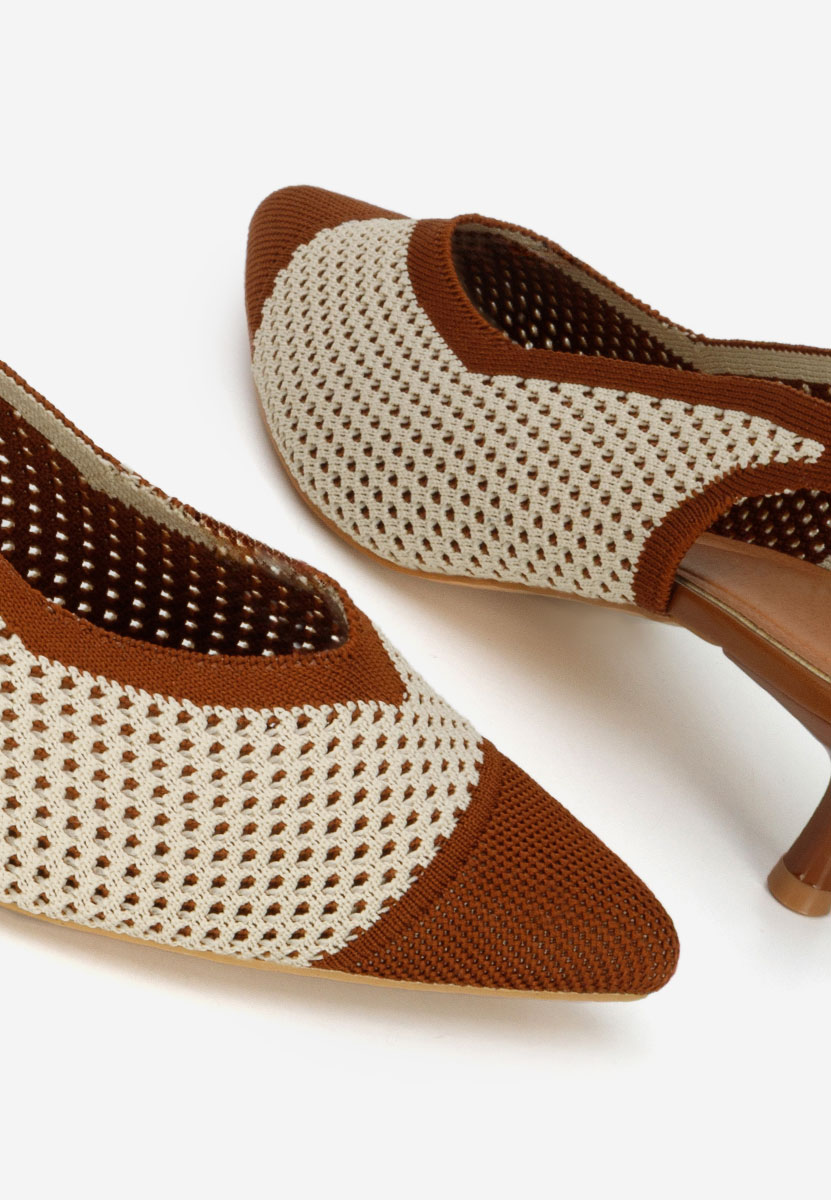 Γόβες slingback Jimenia καφε