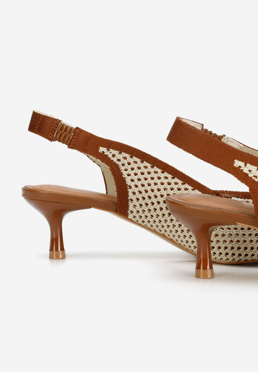 Γόβες slingback Jimenia καφε