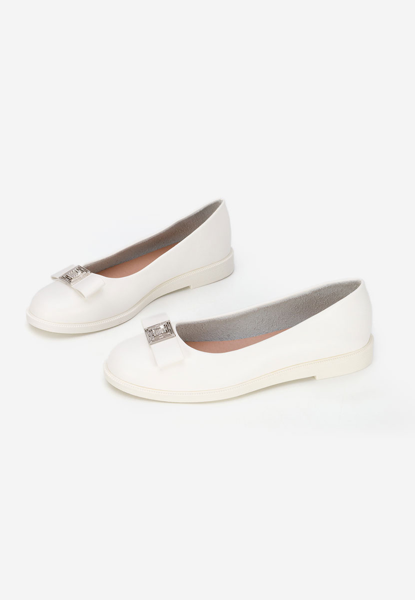 Γυναικείες μπαλαρίνες Sidiona λευκά