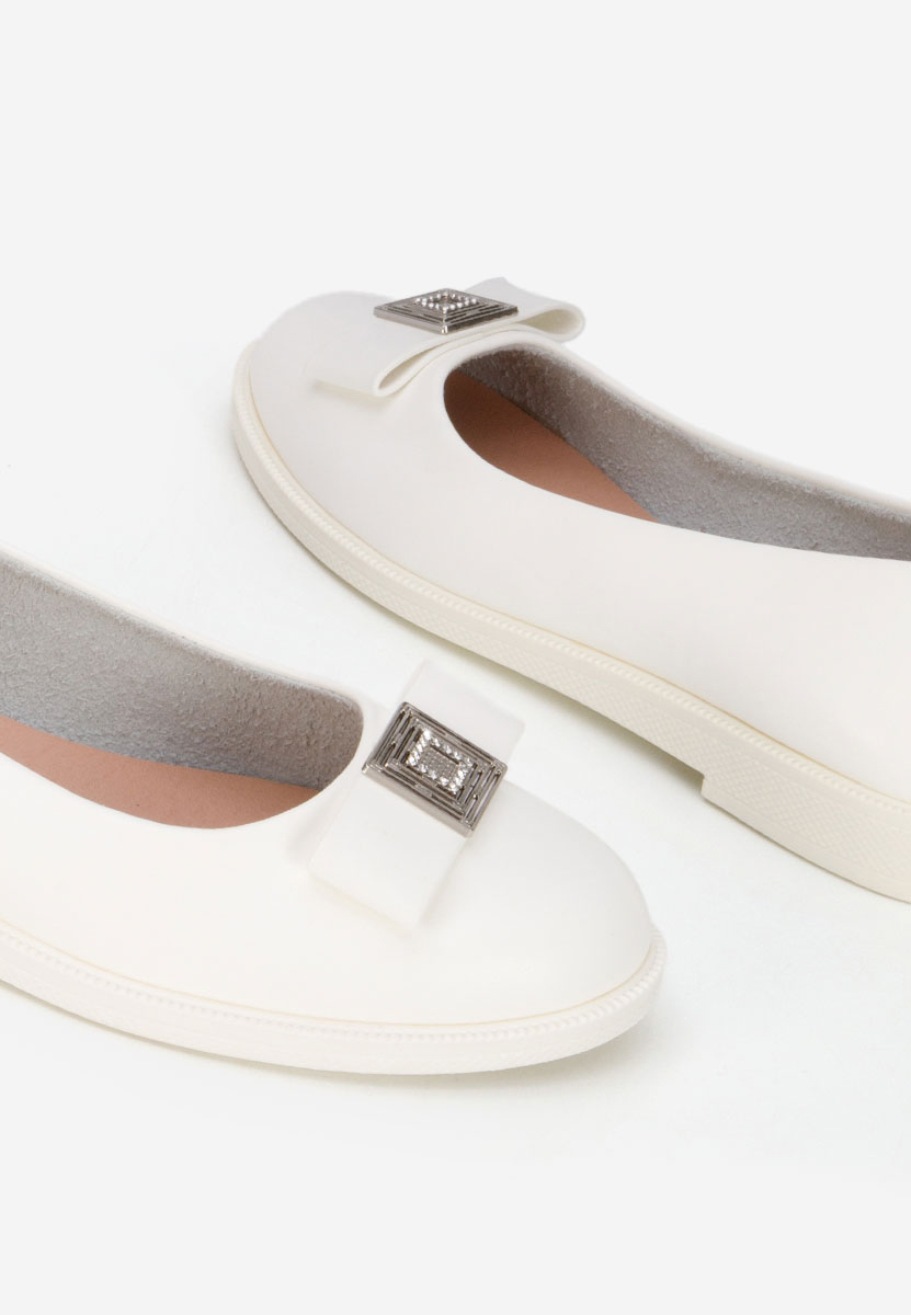 Γυναικείες μπαλαρίνες Sidiona λευκά