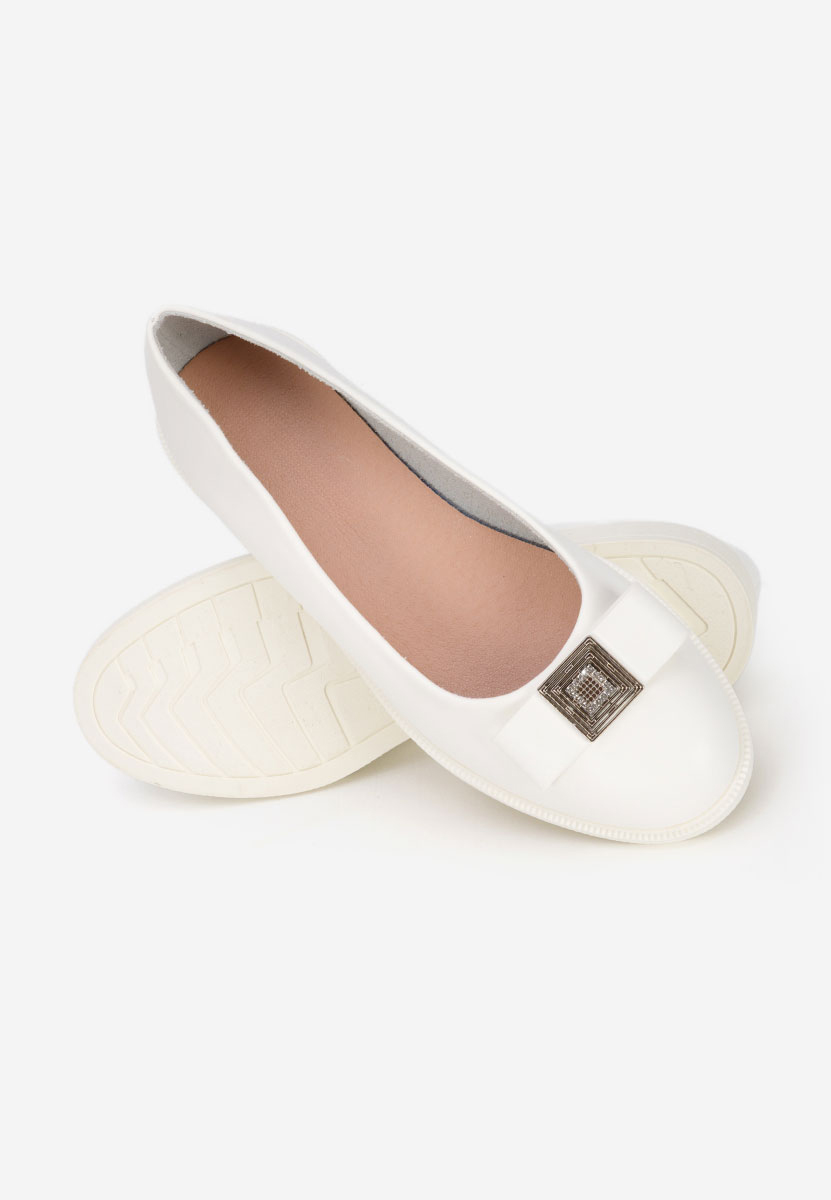 Γυναικείες μπαλαρίνες Sidiona λευκά