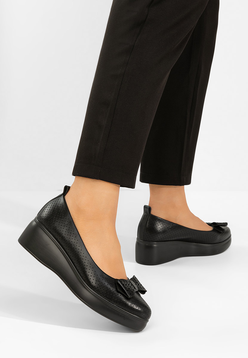 Πλατφόρμες γυναικεία Latefa μαύρα