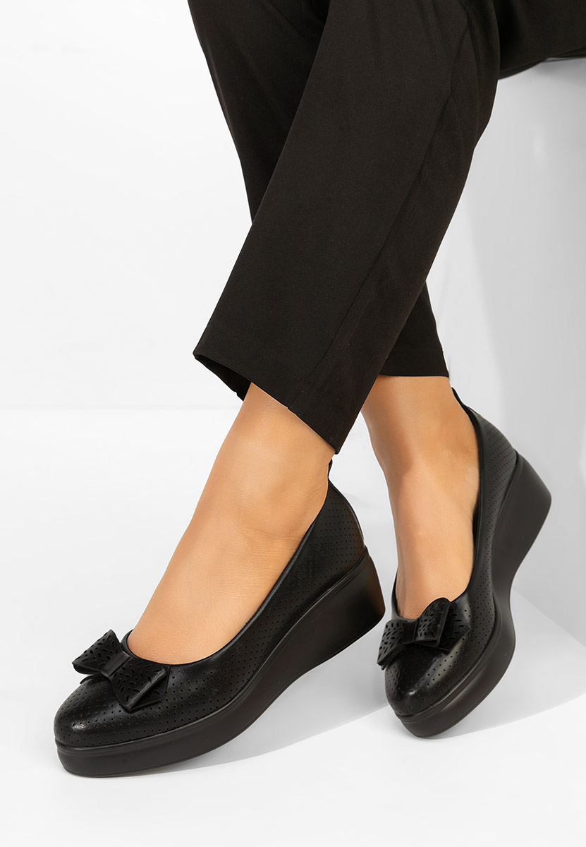 Πλατφόρμες γυναικεία Latefa μαύρα