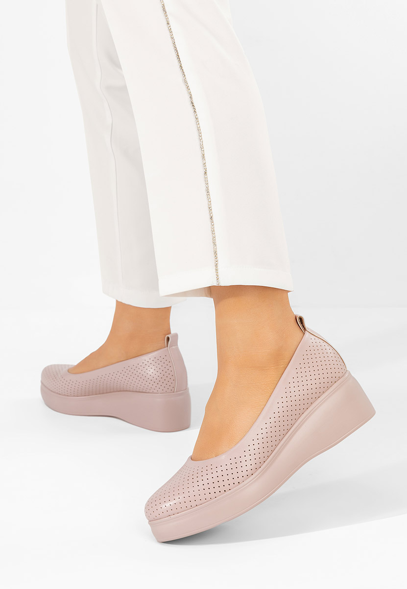 Πλατφόρμες γυναικεία Danetia ροζ