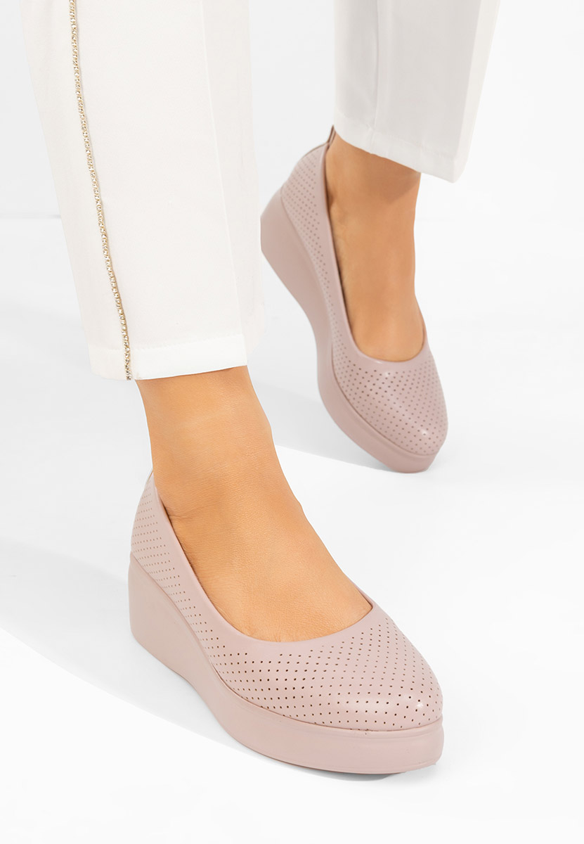 Πλατφόρμες γυναικεία Danetia ροζ