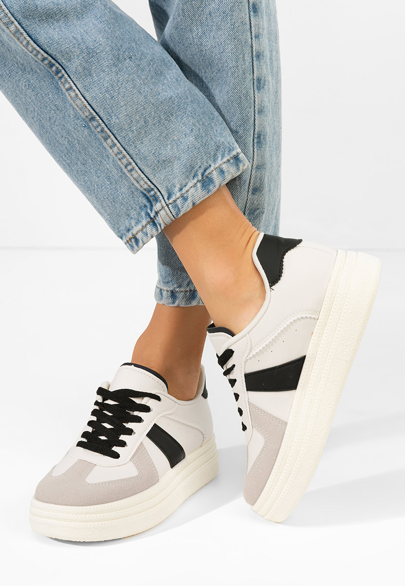 Sneakers με πλατφόρμα Serinia V4 λευκά