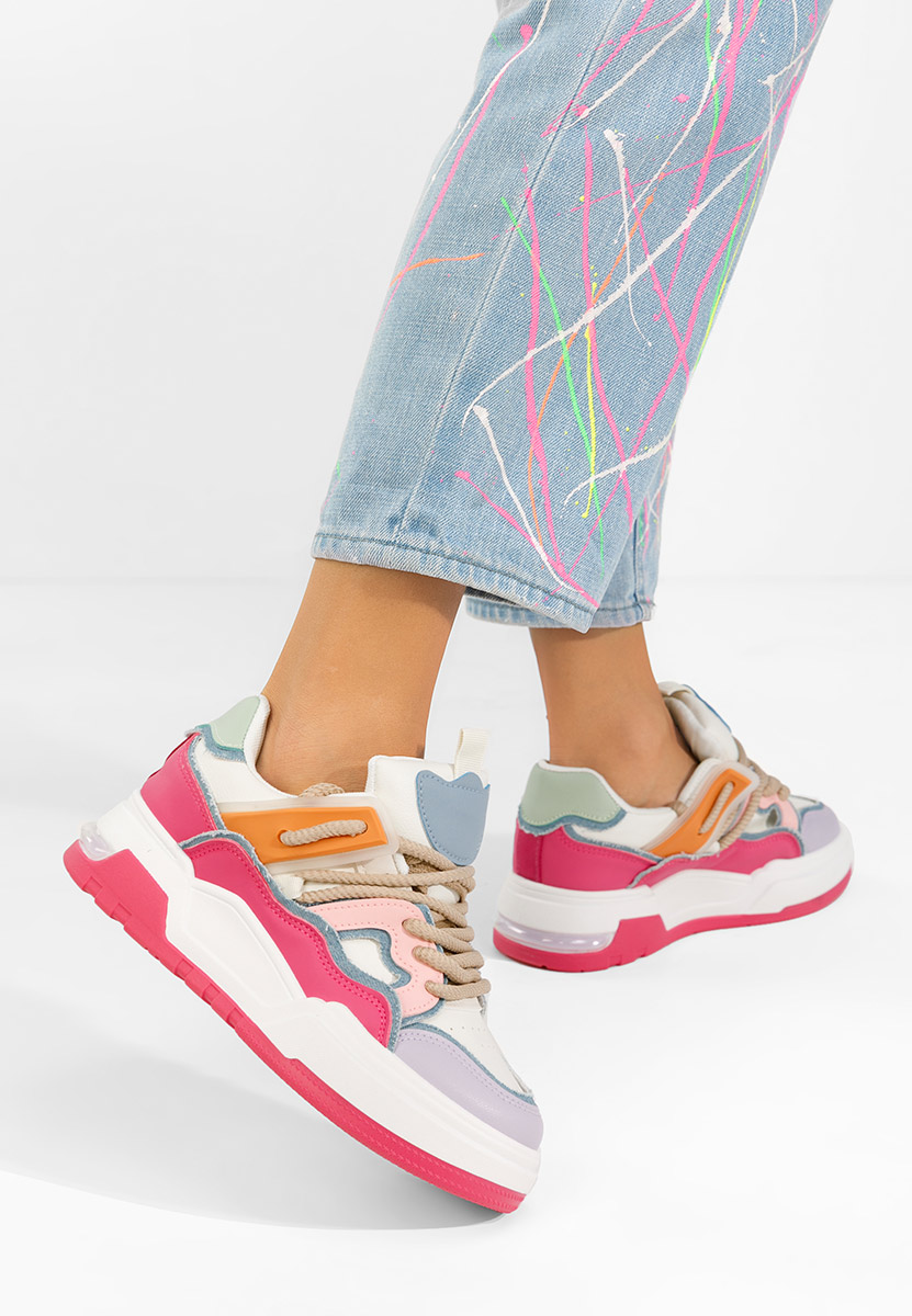 Sneakers με πλατφόρμα Cinzela φούξια