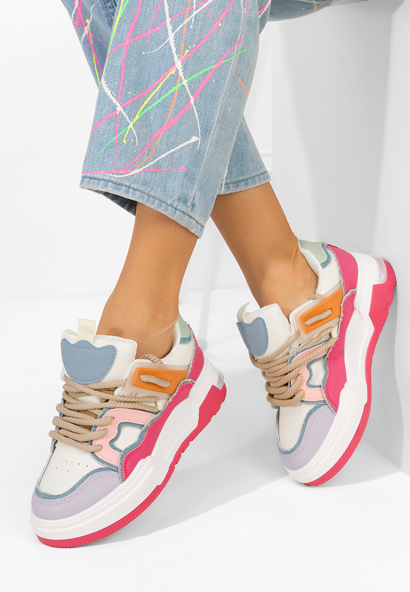 Sneakers με πλατφόρμα Cinzela φούξια