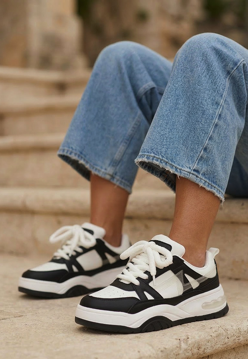 Sneakers με πλατφόρμα Taniela μαύρα