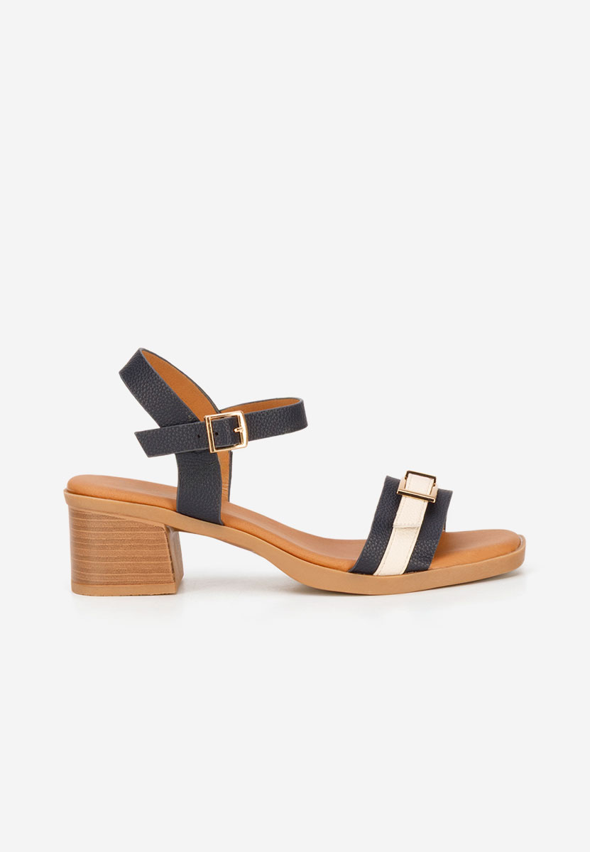 Πέδιλα με χοντρο τακουνι Iustinia Νειβι