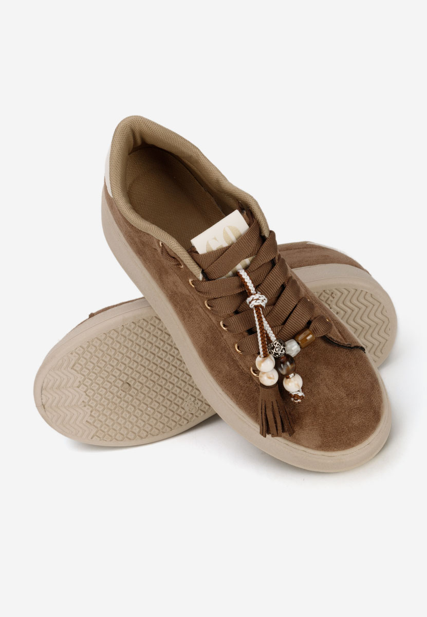Sneakers με πλατφόρμα Zoira καφε