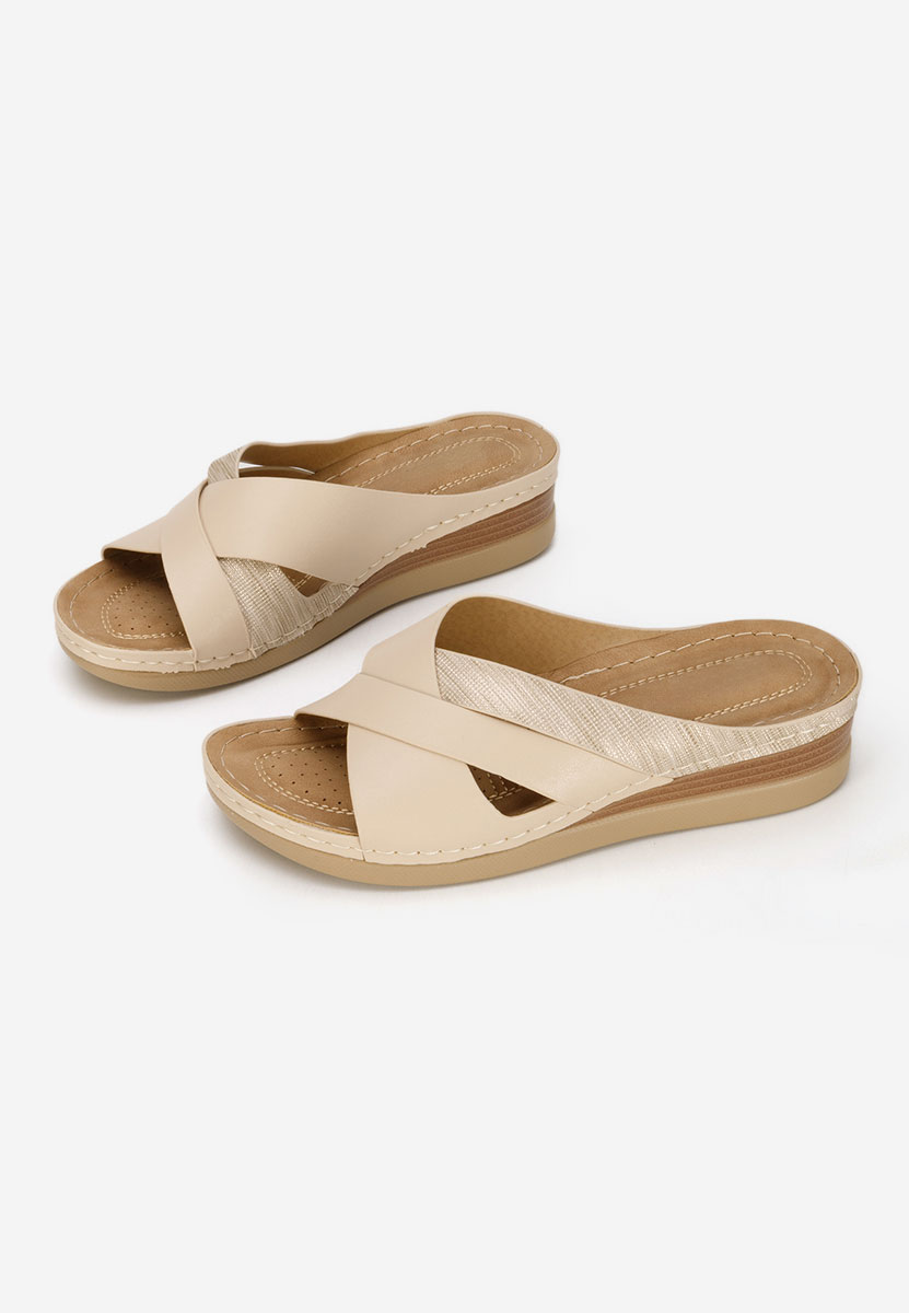 Ανατομικεσ παντοφλεσ Maryna μπεζ