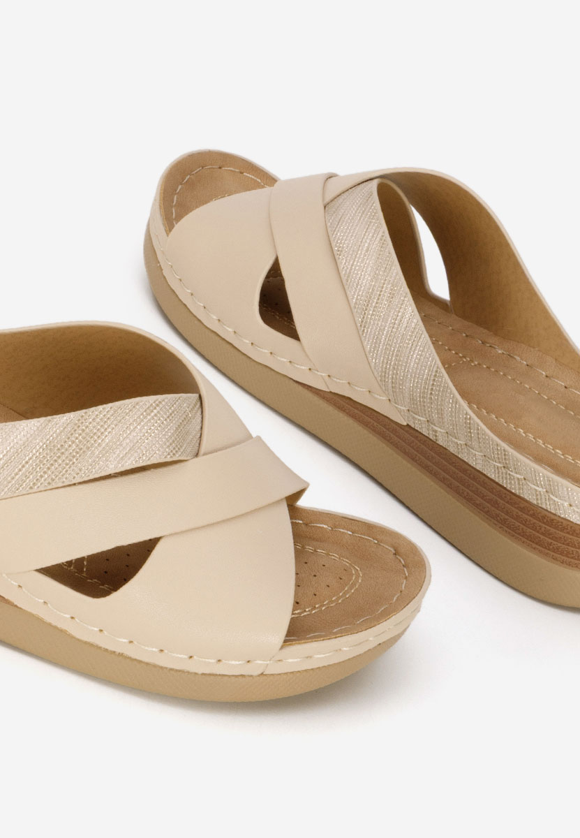 Ανατομικεσ παντοφλεσ Maryna μπεζ