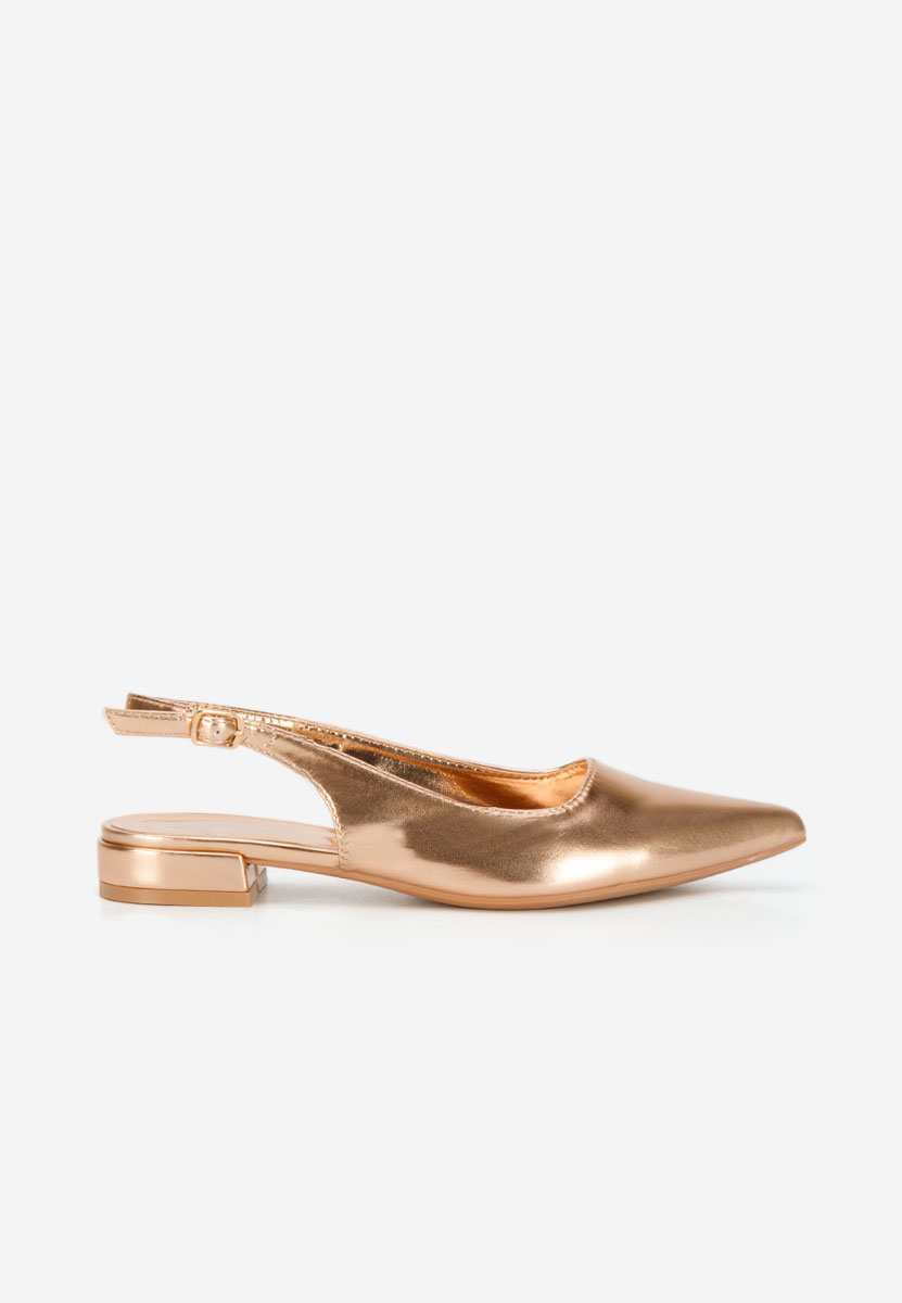 Γόβες slingback Navoia champagne