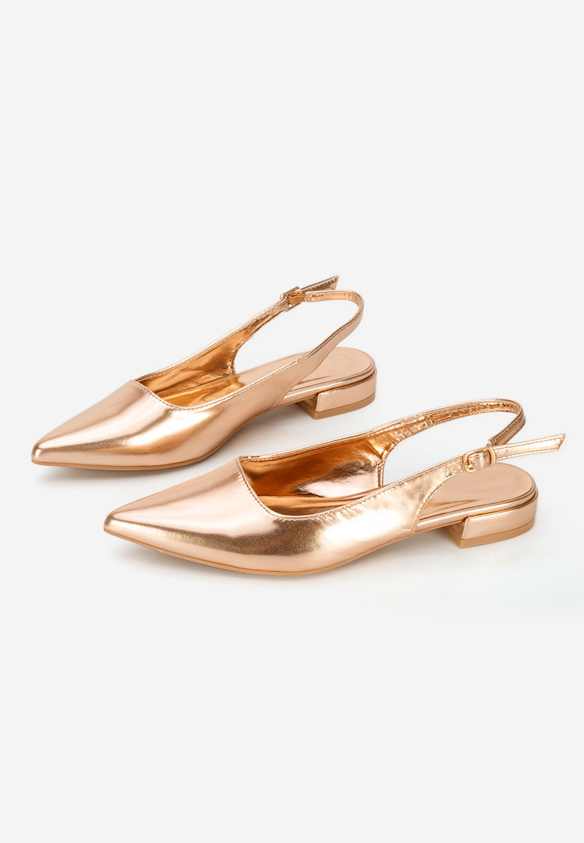Γόβες slingback Navoia champagne