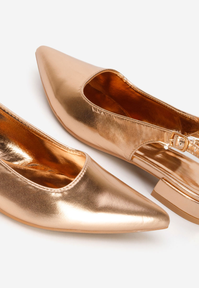 Γόβες slingback Navoia champagne