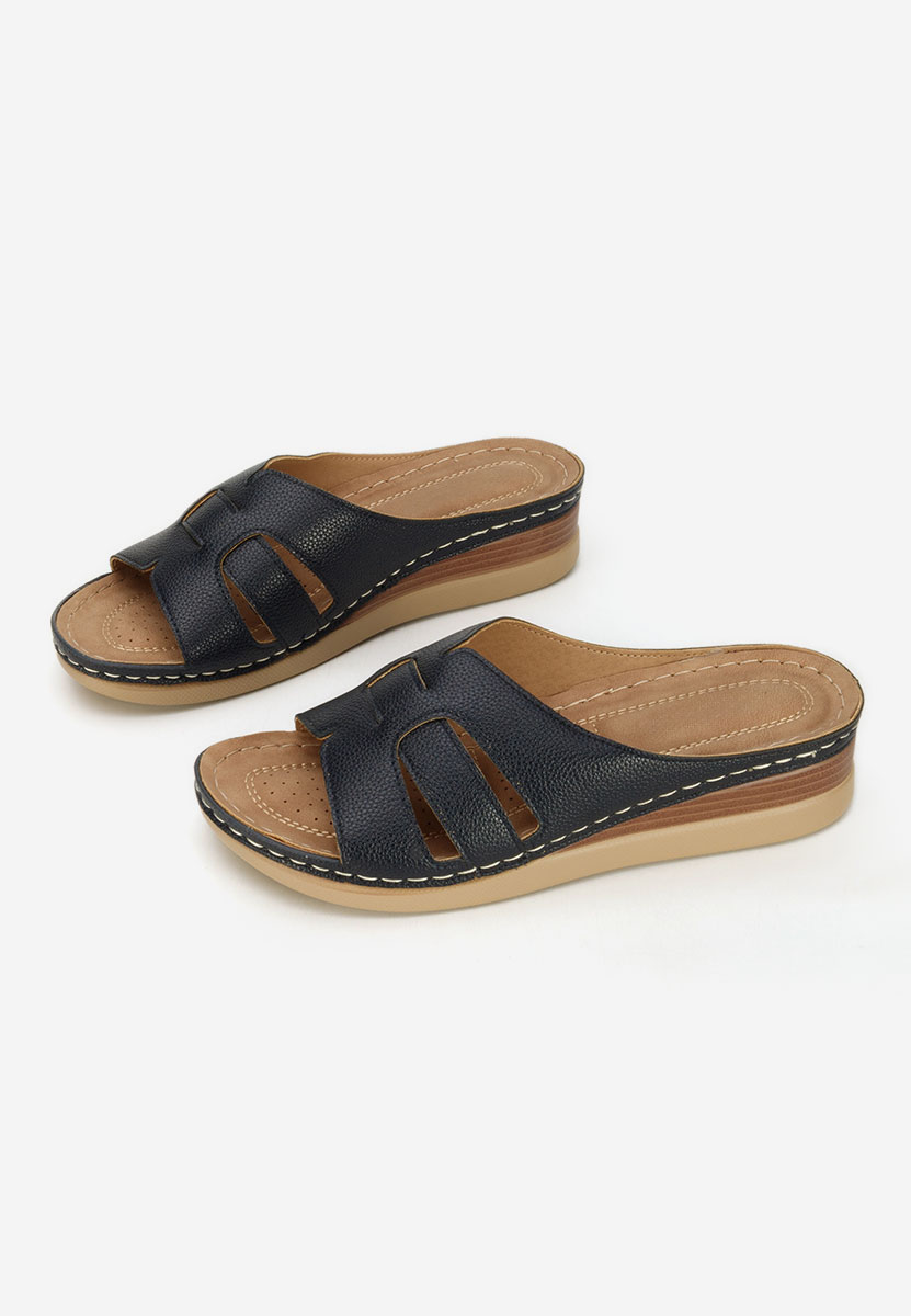 Παντόφλες με πλατφόρμα Marhta Νειβι