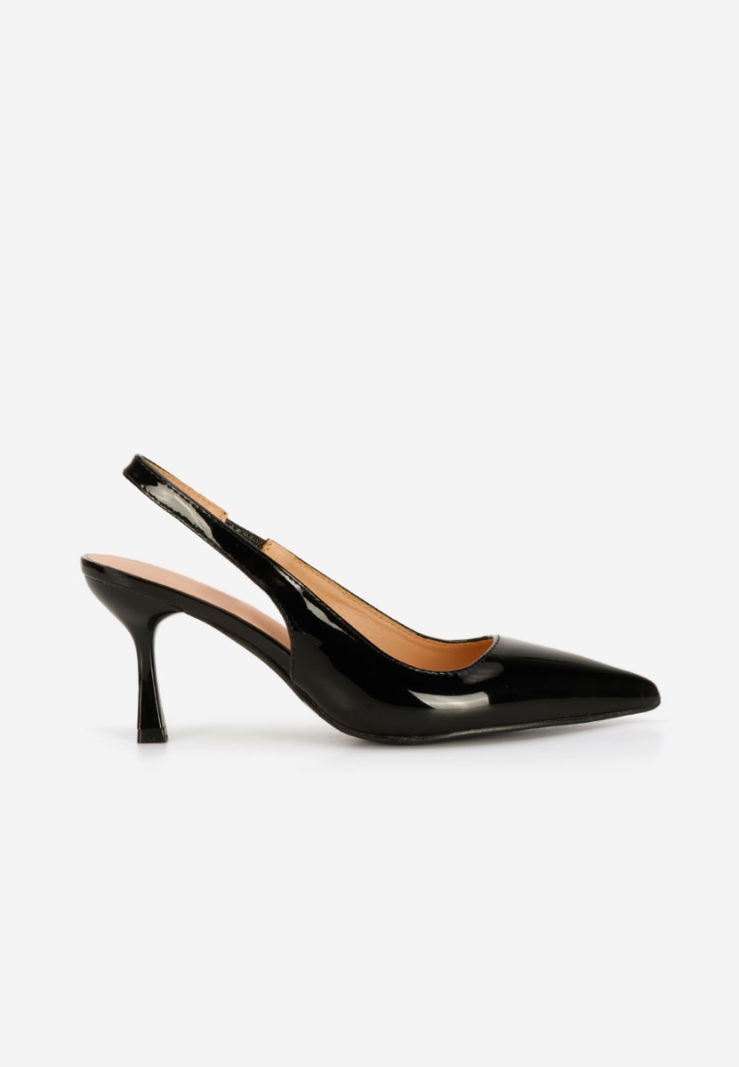 Γόβες slingback Laurina μαύρα