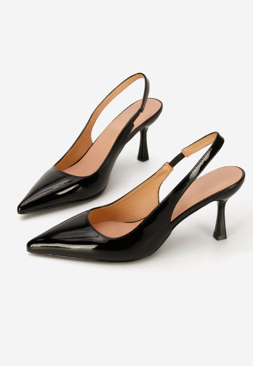 Γόβες slingback Laurina μαύρα