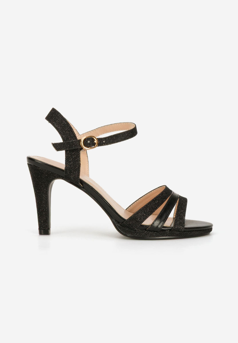 Κομψά σανδάλια Raniya Μαύρα