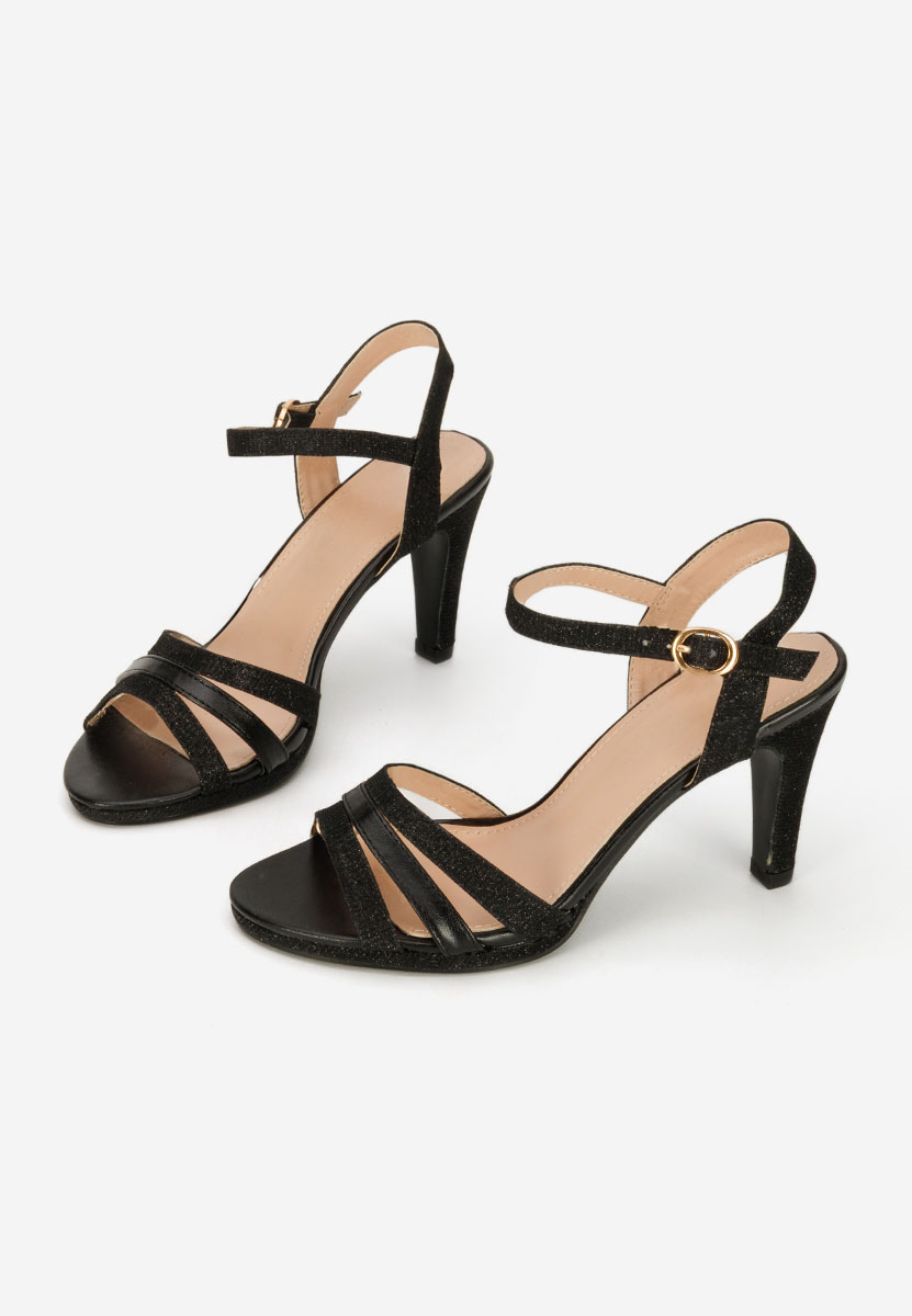 Κομψά σανδάλια Raniya Μαύρα