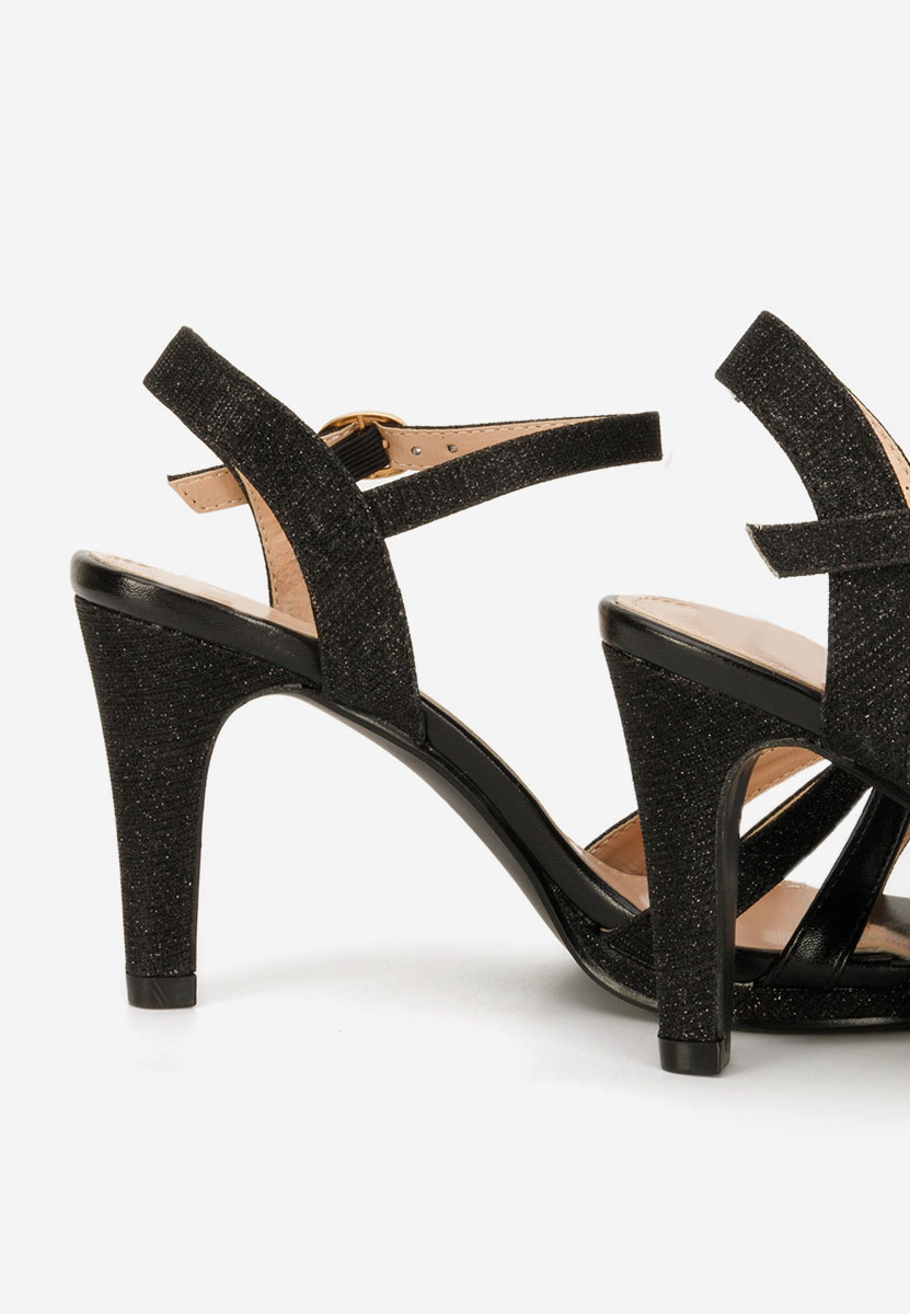 Κομψά σανδάλια Raniya Μαύρα