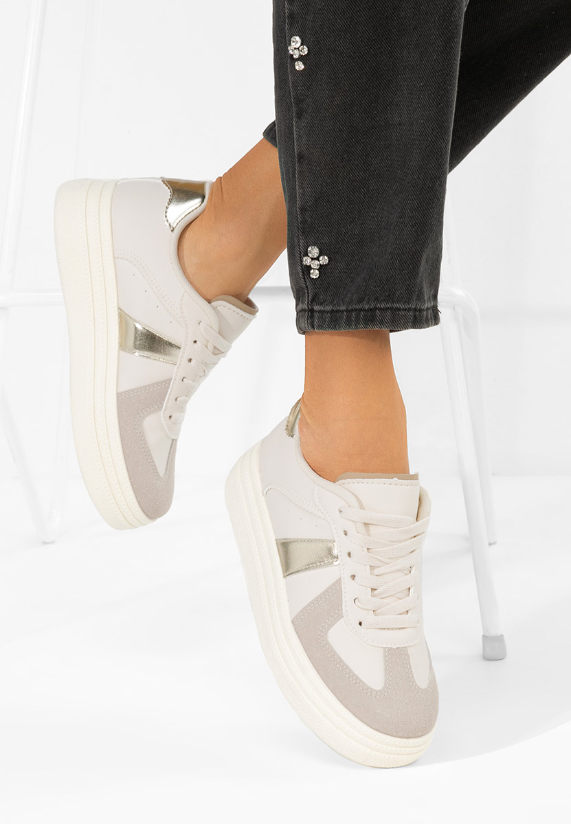 Sneakers με πλατφόρμα Serinia χρυσο