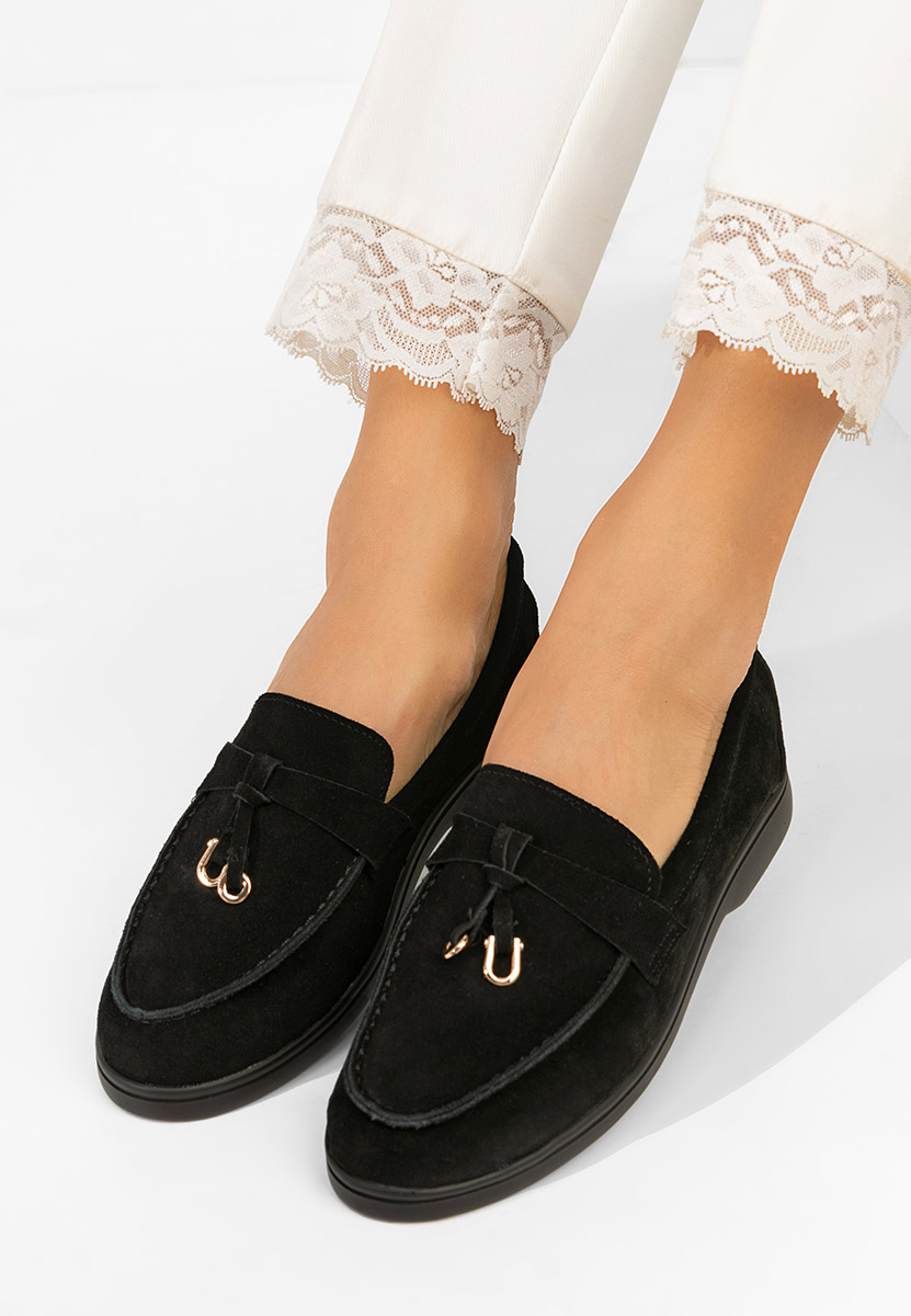 Μοκασίνια  γυναικεια Ortansa μαύρα