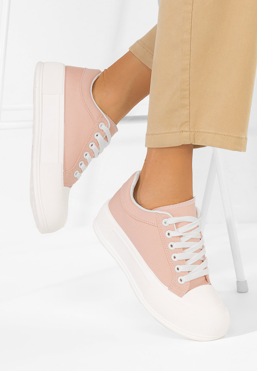 Γυναικεία πανινα πλατφόρμες Antonea ροζ