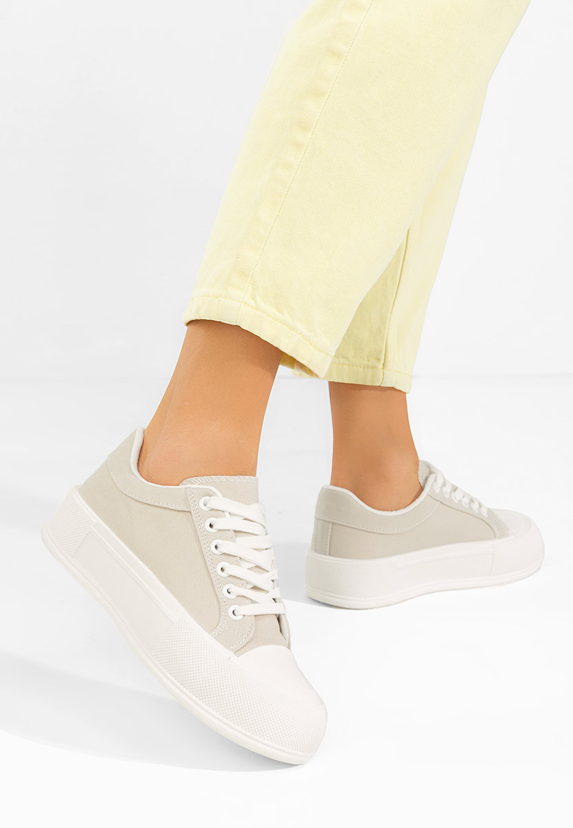 Γυναικεία πανινα πλατφόρμες Antonea μπεζ