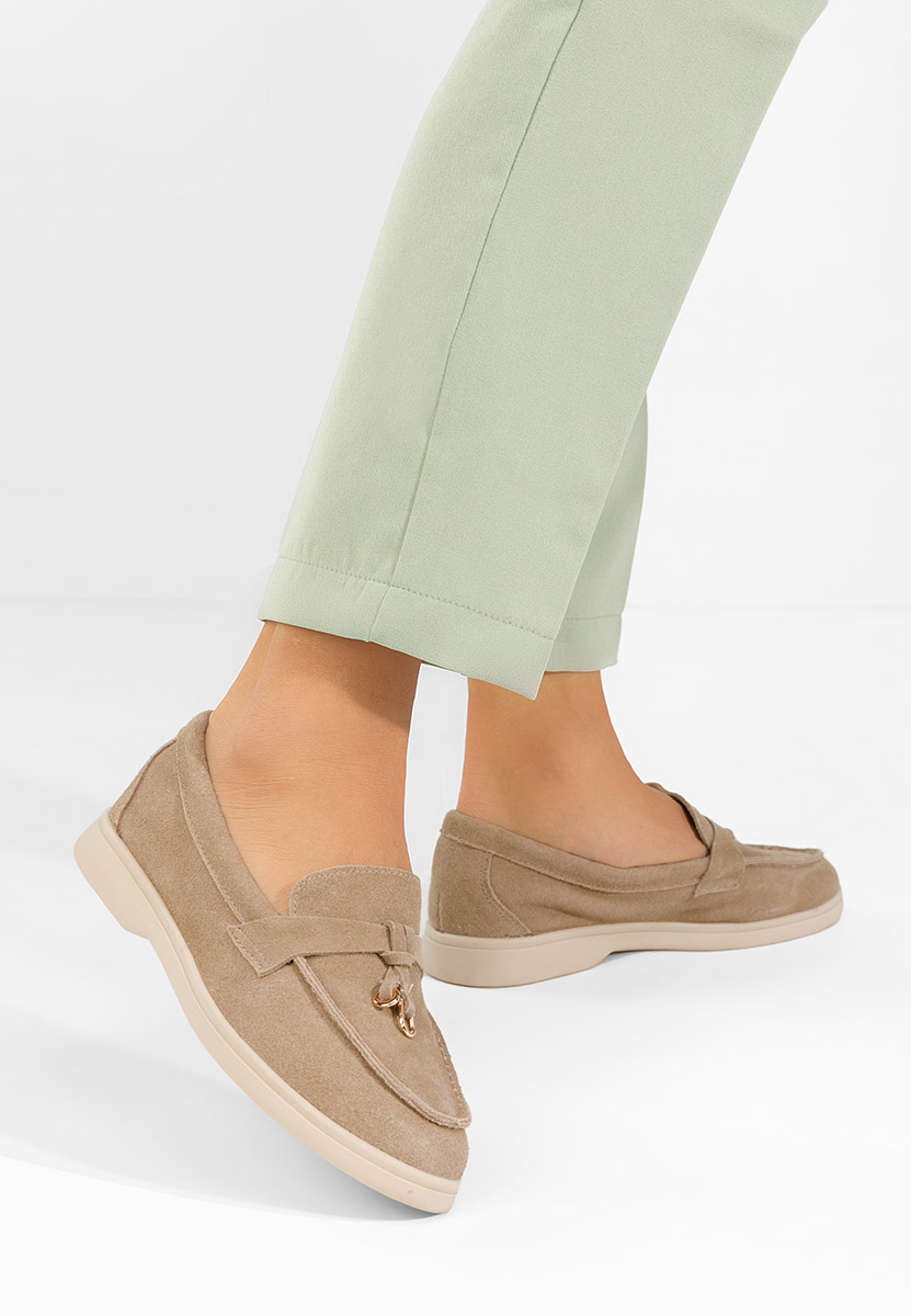 Μοκασίνια  γυναικεια Ortansa ταμπά