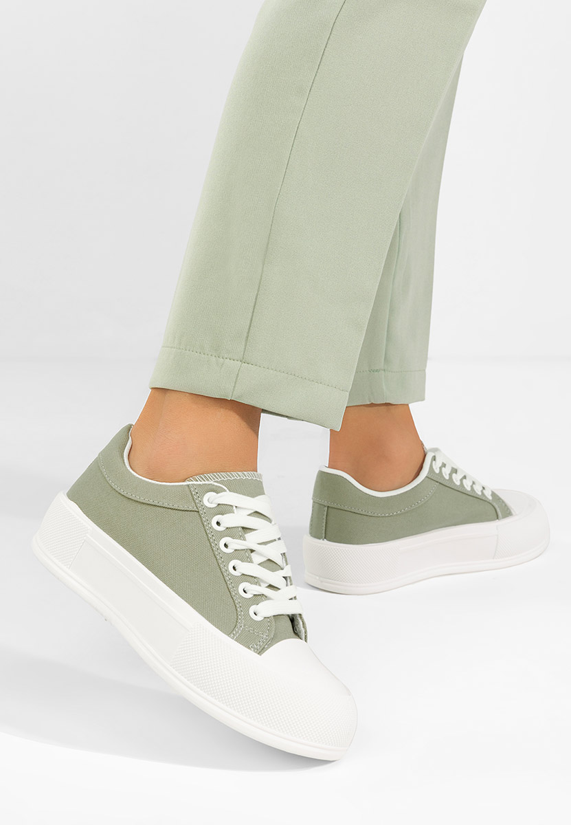 Γυναικεία πανινα πλατφόρμες Antonea πρασινο