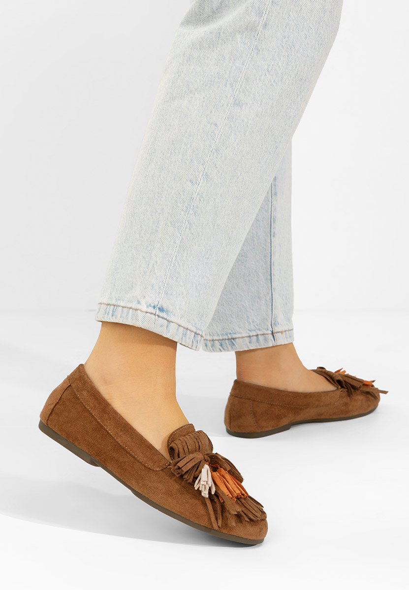 Μοκασίνια γυναικεια Sedania ταμπά